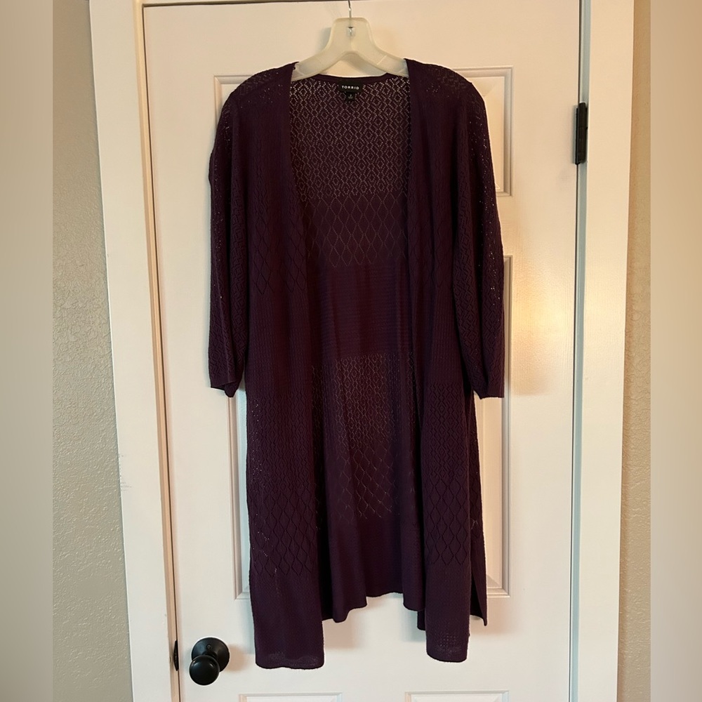 Torrid Size 2 Purple Overshirt